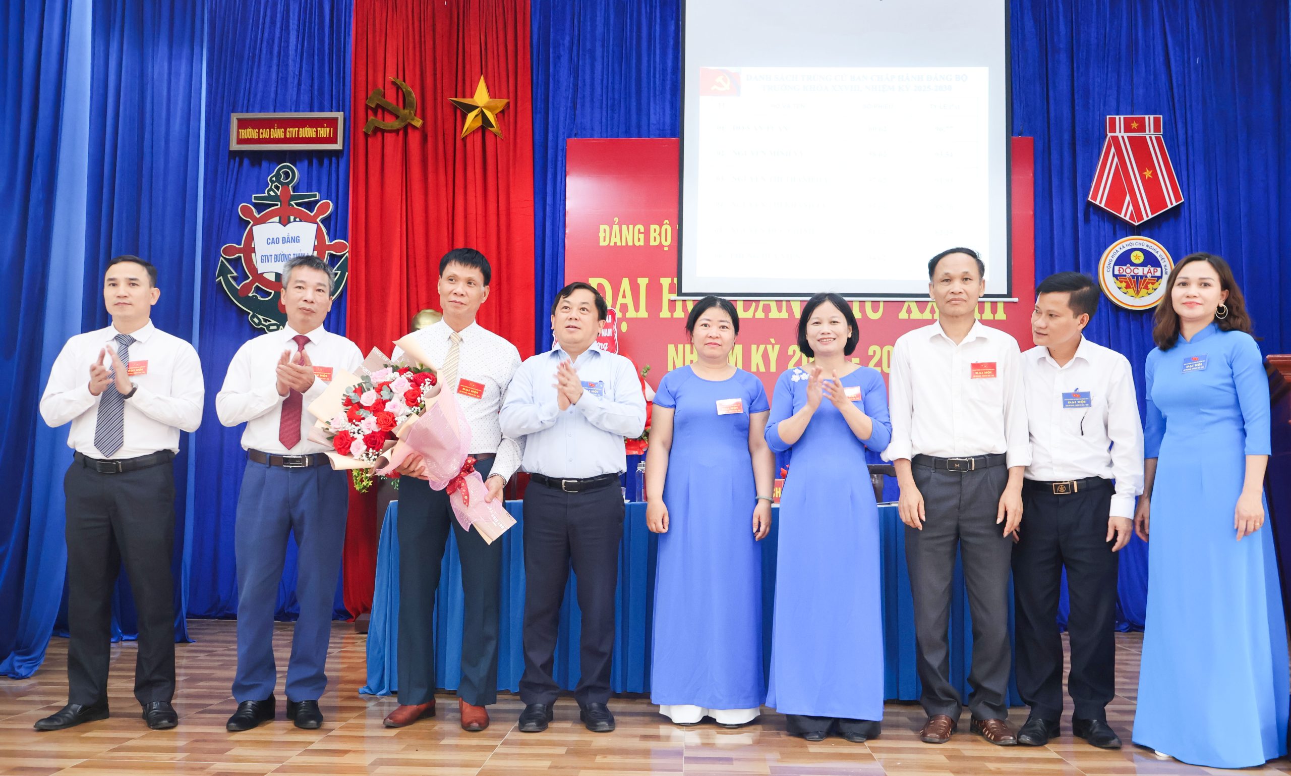 Ban chấp hành Đảng bộ trường Cao đẳng GTVT Đường thủy I, lần thứ XXVIII nhiệm kỳ 2025 – 2030 ra mắt đại hội